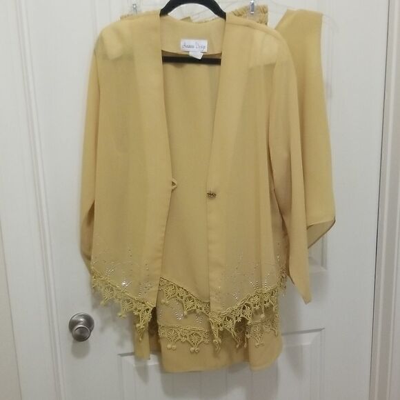 3 Piece Midi Skirt/Dress set Women's sz Large - Picture 5 of 7